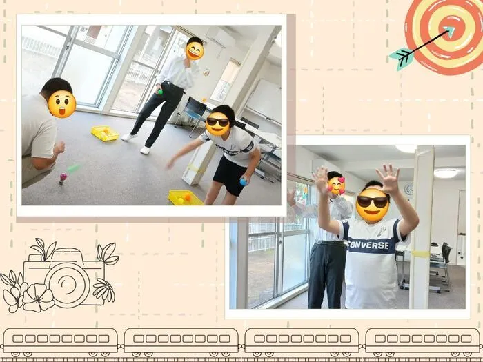 ハッピーテラス宇大前教室/🥎的当てボール投げ🥎＆電車の乗り方について🚃