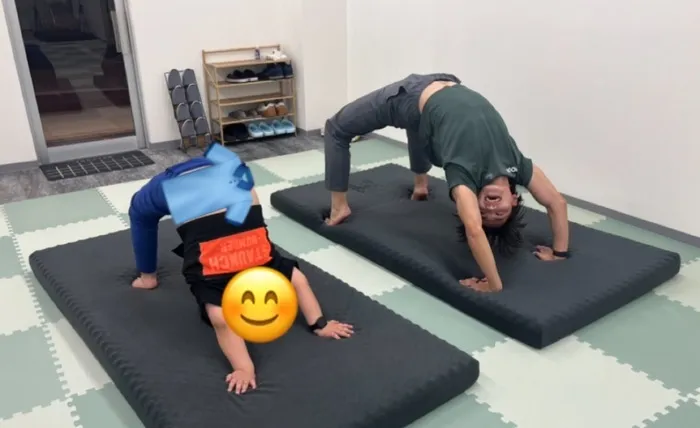 運動療育りあん/ブリッジ対決😄❗️