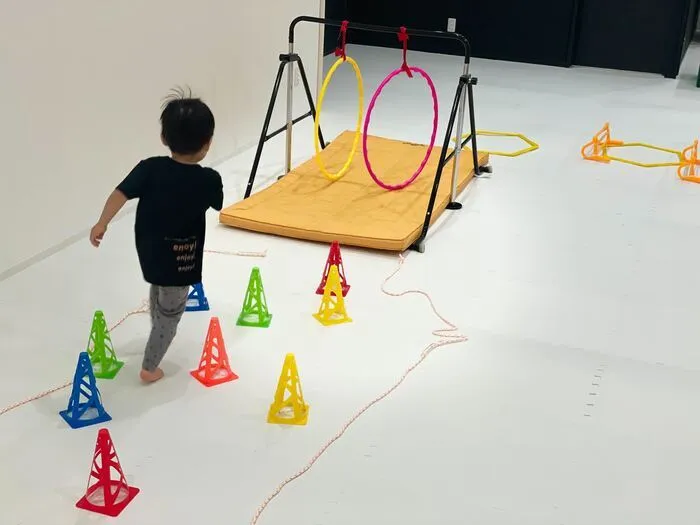 デジタルだけでなくサーキットや鉄棒等の運動器具も豊富