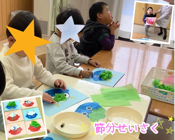 【空き有・見学可】中川地域ケアプラザルークスなかがわ/🧶🖌️節分製作🎨✂️