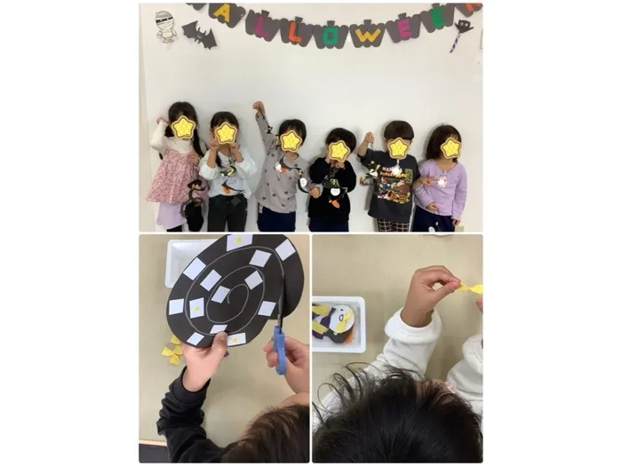 児童発達支援センターしおん/ハロウィンモビールを作ろう👻