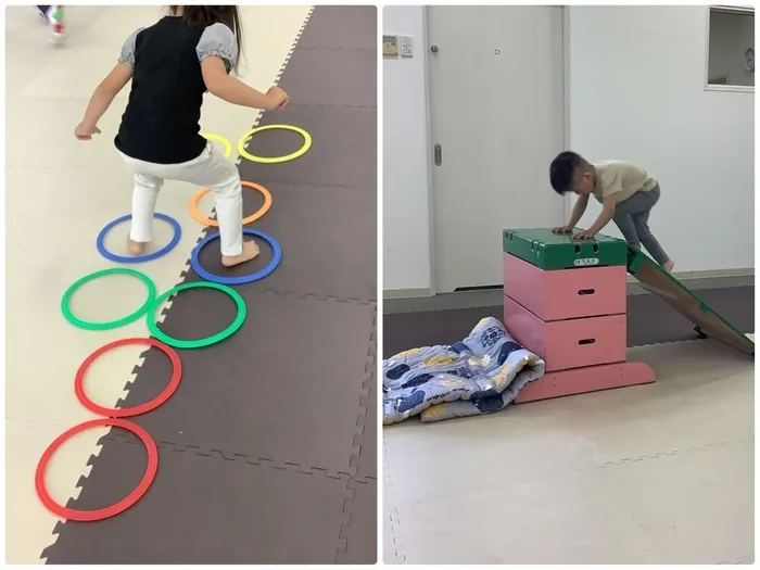 児童発達支援センターしおん/サーキットの様子