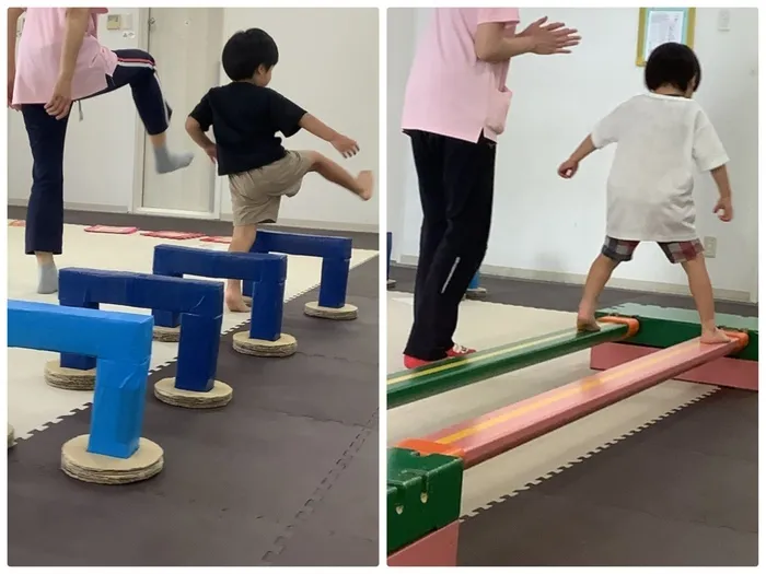 児童発達支援センターしおん/サーキットの様子