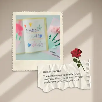 児童多機能型事業所 プラス・スタイル/「創作：母の日メッセージカード」