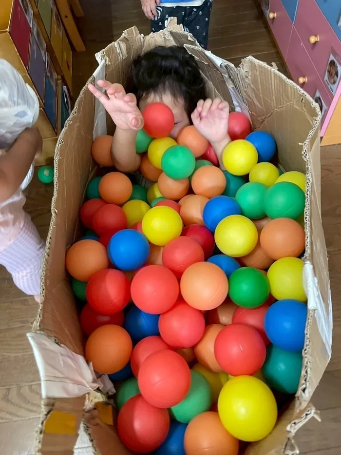 モーネのデイ/今日はボールプールで遊びました！