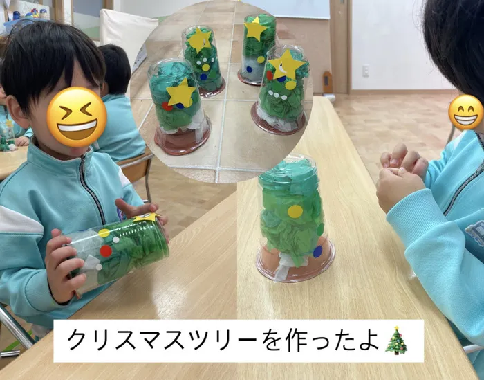 にじいろひよこ園岩沼/にじいろひよこ園岩沼　製作の様子🎄✨