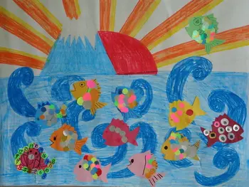 ライズ児童デイサービス港南台キッズ/お正月のめでたい壁画を作ろう🐟