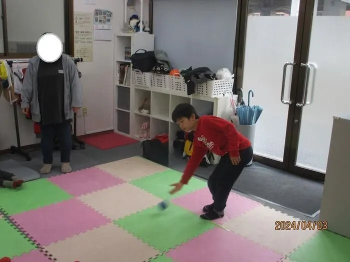 放課後等デイサービス事業所どり〜むはうす/4/3(水)　ボッチャ大会