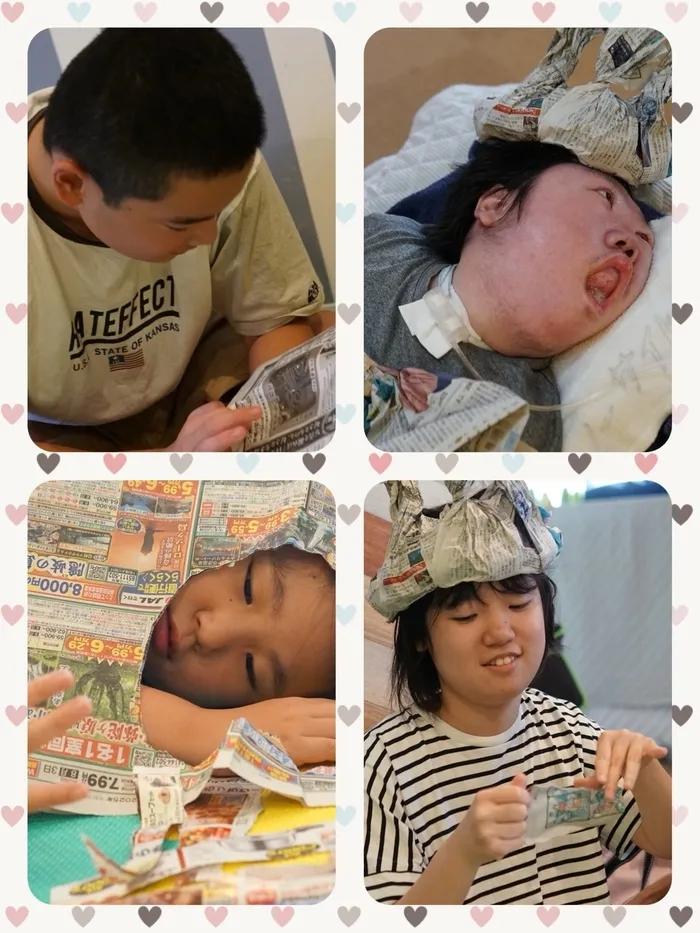 【重心】児童発達支援・放課後等デイサービス ノーサイド柏原/🗞新聞紙遊び🗞️