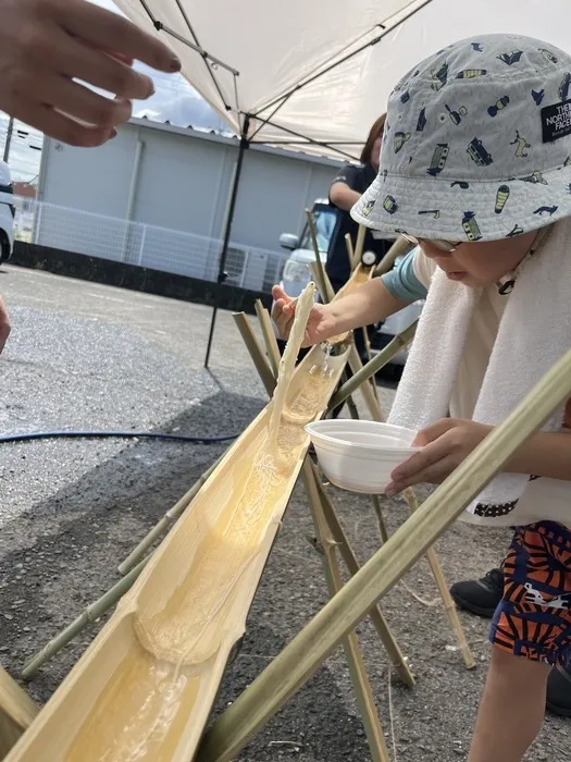 まいるーむ放課後こども教室/〜竹で本格的な流しそうめん〜夏休みの締めくくり